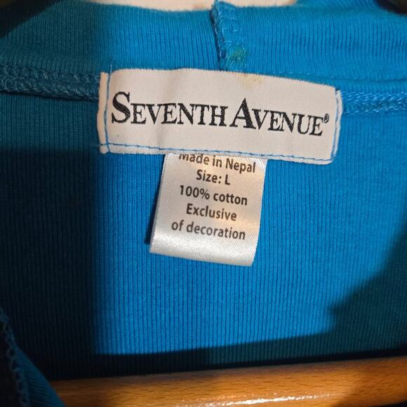 Seventh Avenue Nepal Patchwork Floral Hoodie Hippie Boho Gypsy Bohemian Large - Picture 5 of 13